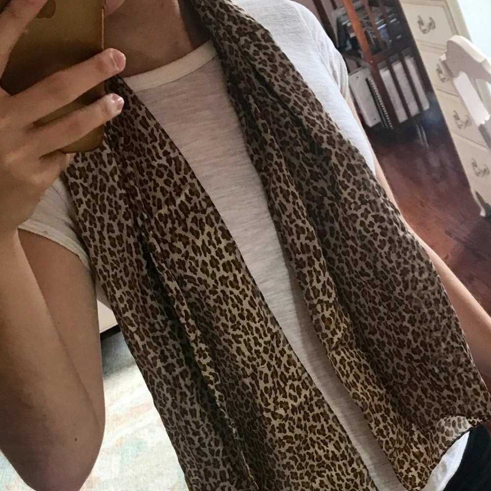 Leopard Silk scarf